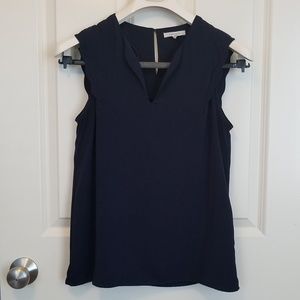 41Hawthorn Scallop Trim Blouse